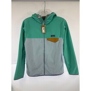 Patagonia Kids Micro D Snap Jacket XL (14) NEW WITH TAGS Steam Blue Full Zip